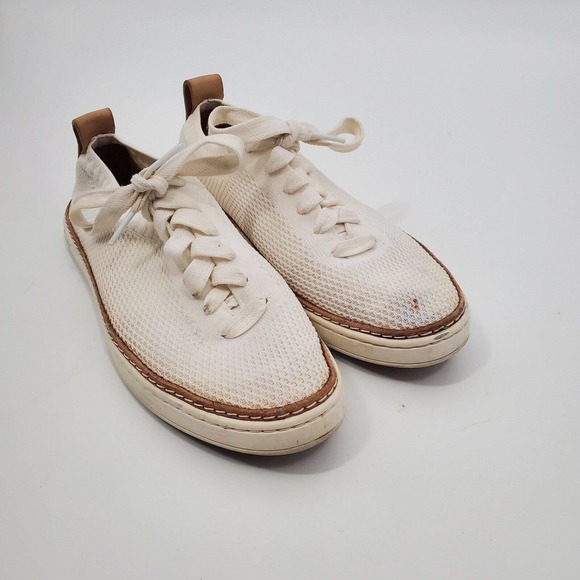 UGG Shoes - UGG women SZ 7.5 Pinkett White lace Up Hyper Weave Casual Everyday Sneaker Shoe